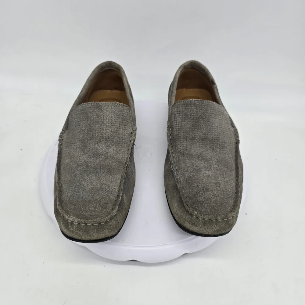 Alfani Shoe Men’s 10 M Casual Kendric Textured Drivers Grey